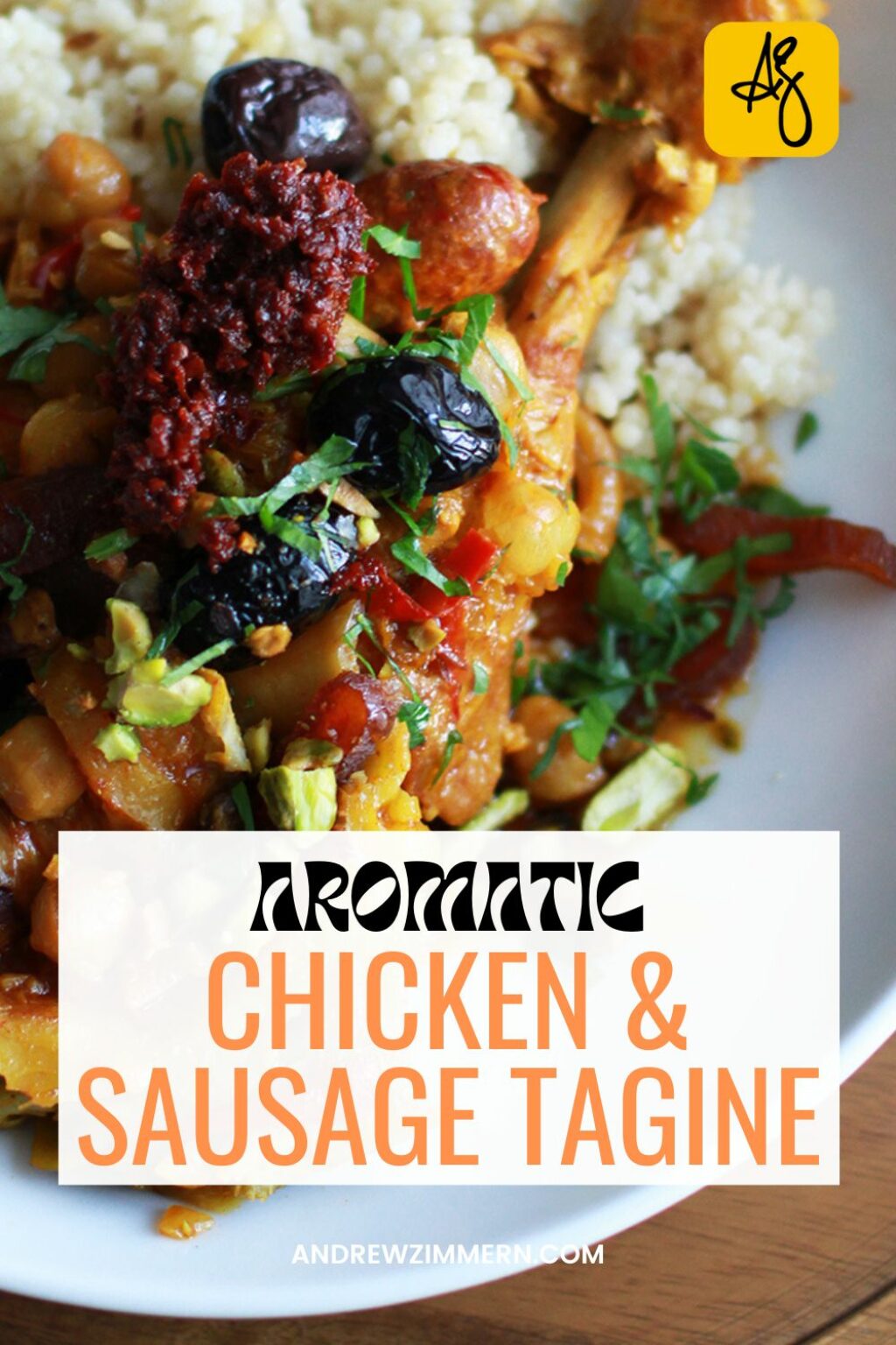 Chicken, Merguez Sausage & Artichoke Tagine Recipe Andrew Zimmern