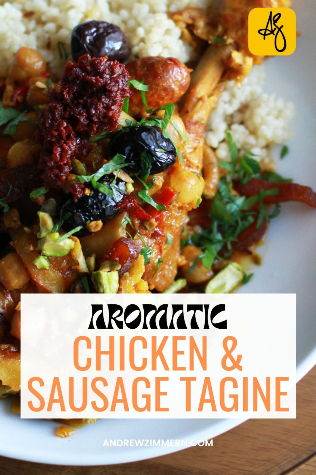 Chicken, Merguez Sausage & Artichoke Tagine Recipe Andrew Zimmern
