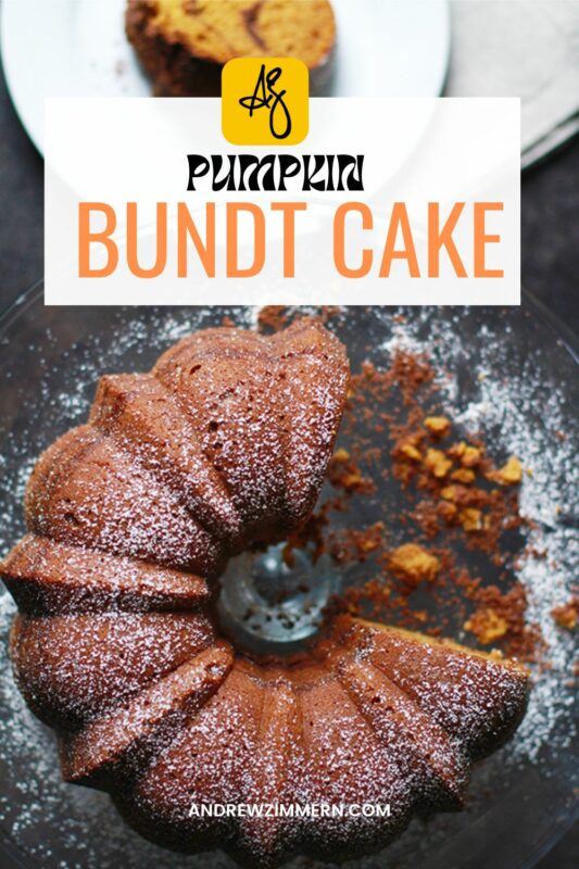 Chocolate Swirl Pumpkin Bundt Cake Recipe.