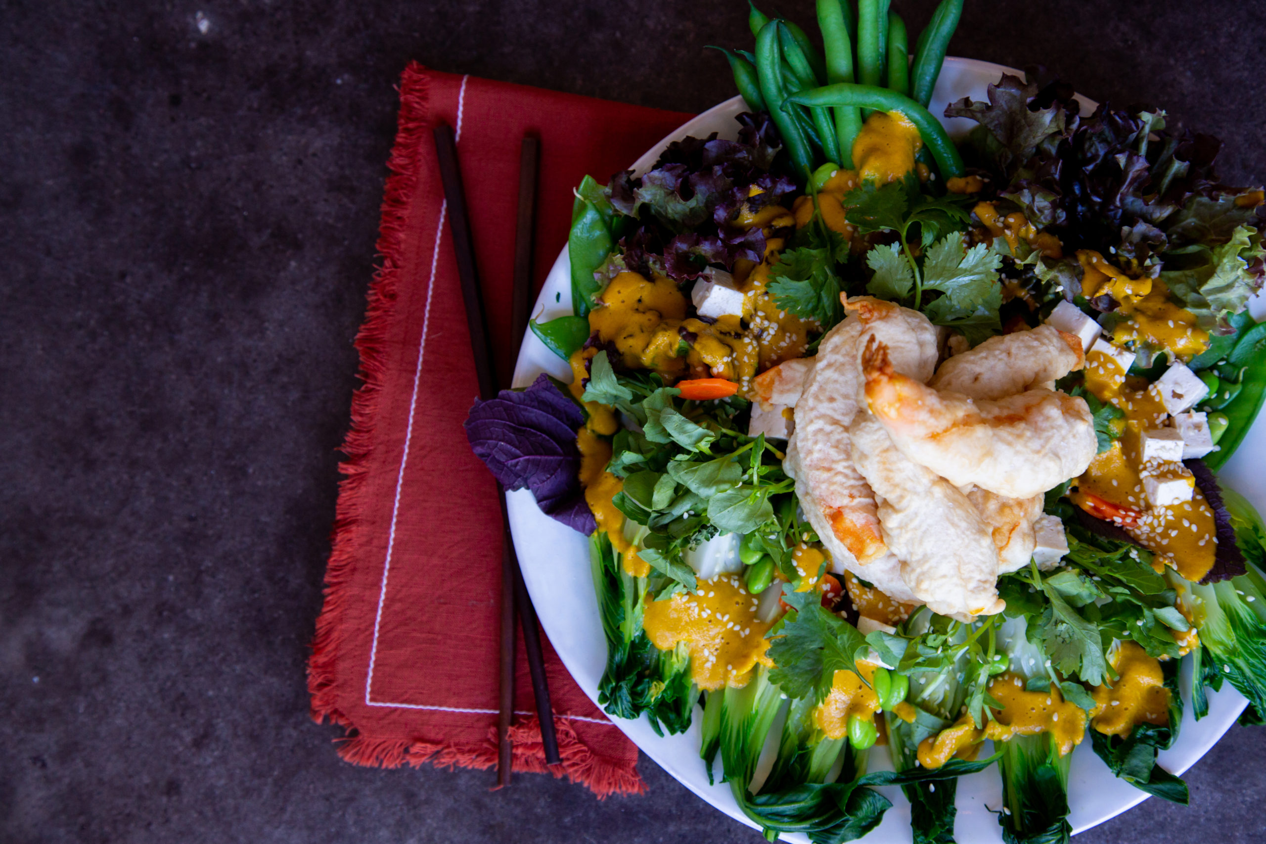 Shrimp Tempura Salad - Andrew Zimmern
