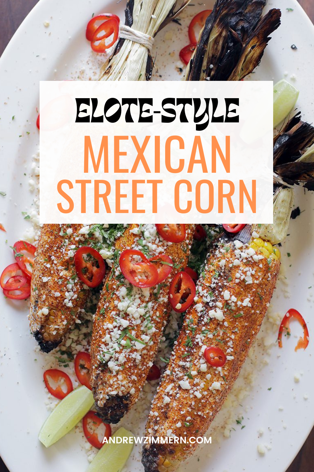 The best way to cook corn on the cob is in the husk directly on the coals. The husk protects the cob from incinerating, while the embers impart a smoky, fire charred flavor. Smother the sweet corn with classic elote toppings—crema, mayo, cilantro and my new Mexican Fiesta seasoning.