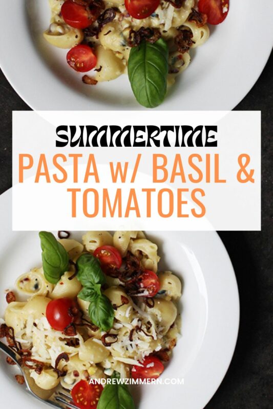 This summertime orecchiette with mozzarella, basil and tomatoes is the easy pasta dish you need right now. It's so simple and so satisfying.