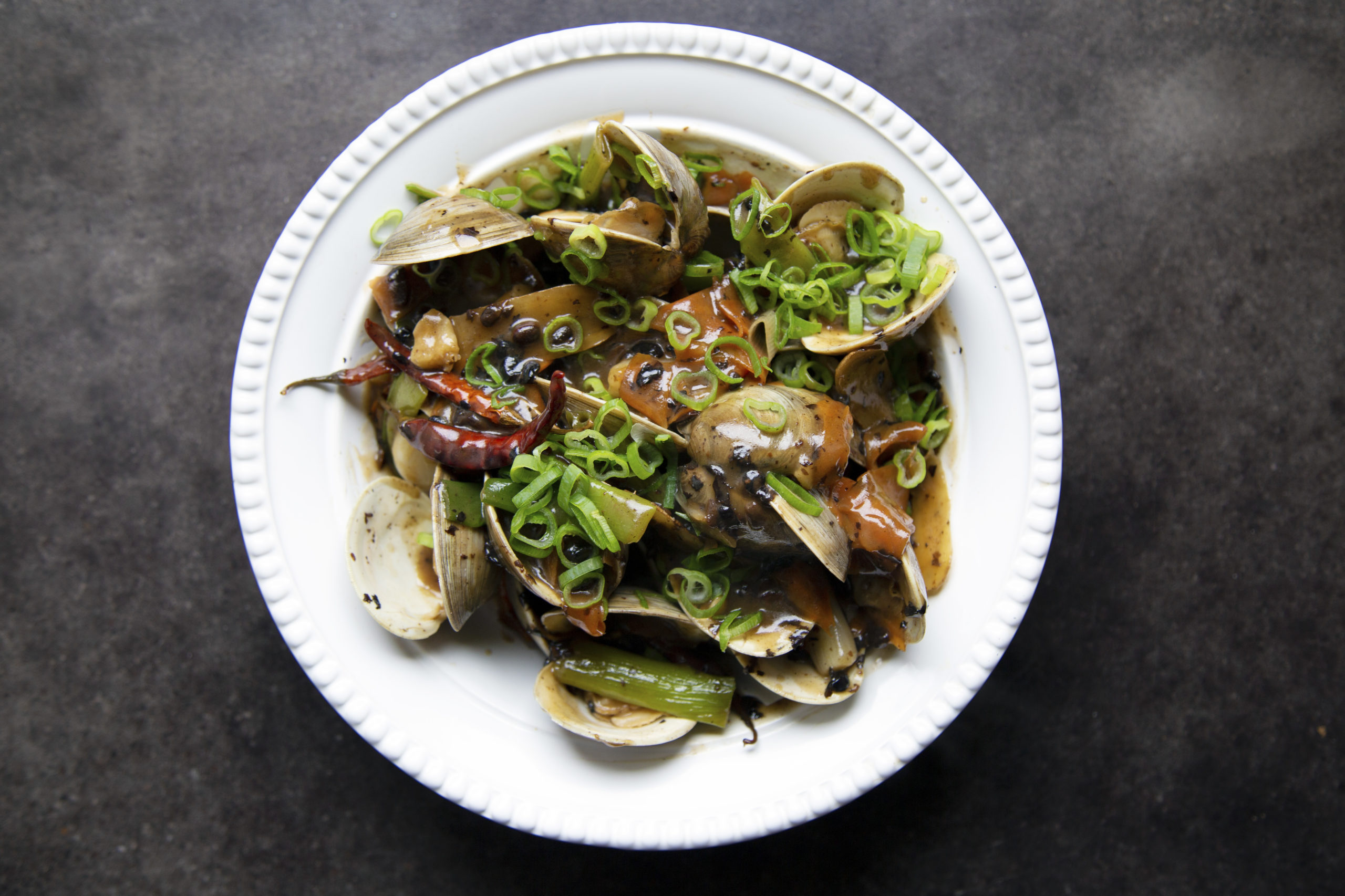 Clams in Black Bean Sauce Andrew Zimmern