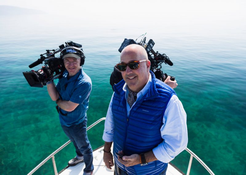 Andrew Zimmern filmed a pilot for the show that ultimately became Bizarre Foods.