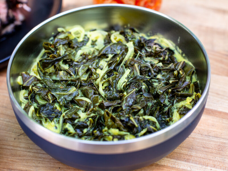 Andrew Zimmern Recipe Coconut Milk-Braised Collard Greens