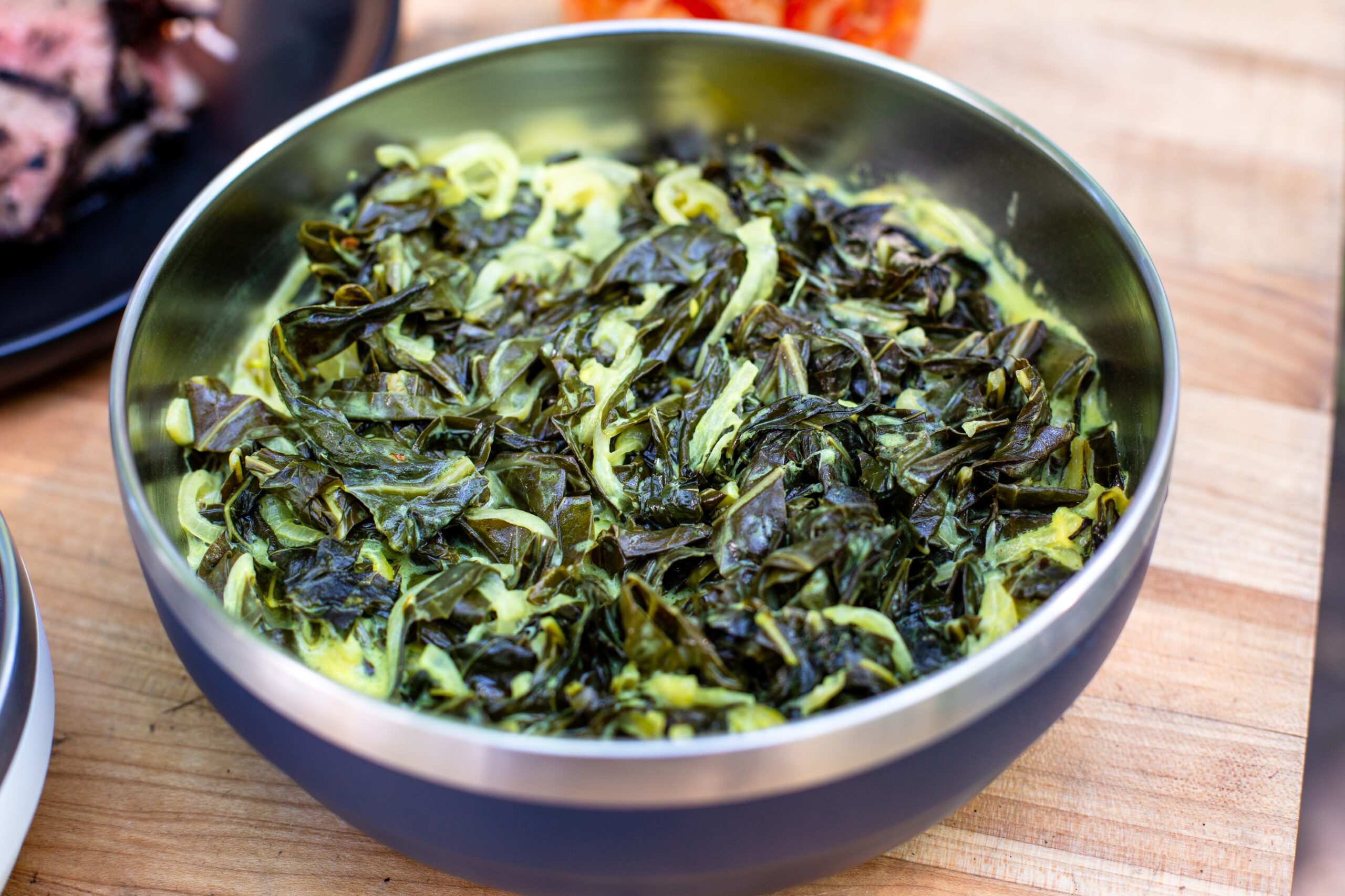 Coconut Milk-Braised Collard Greens - Andrew Zimmern