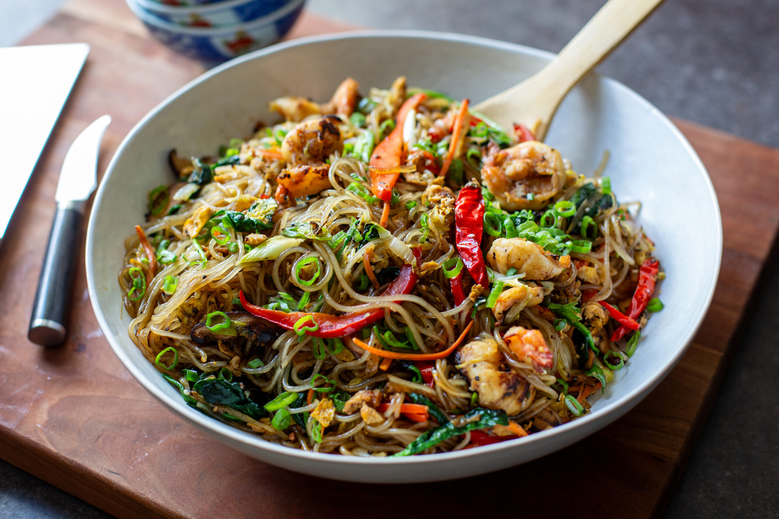 Shrimp Japchae - Andrew Zimmern