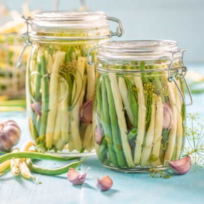 Andrew Zimnmern's pickled green beans