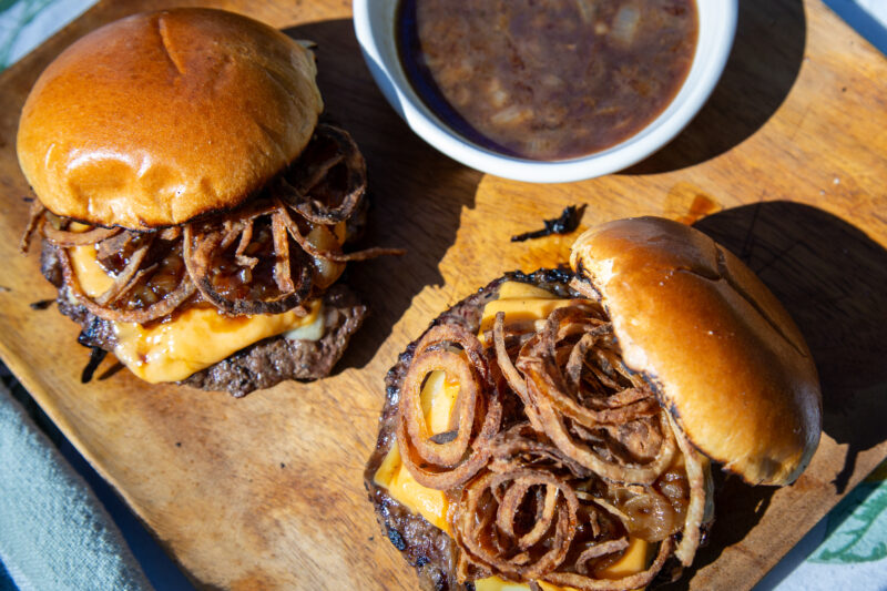 Andrew Zimmern Onion Burger
