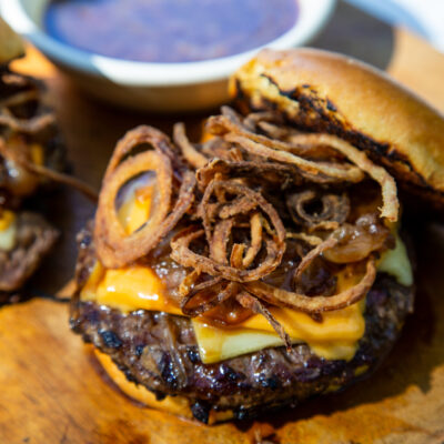 Andrew Zimmern Onion Burger
