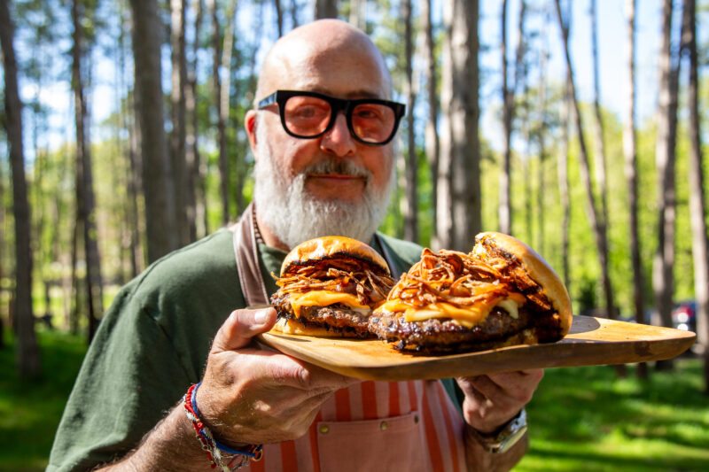 Andrew Zimmern Onion Burger
