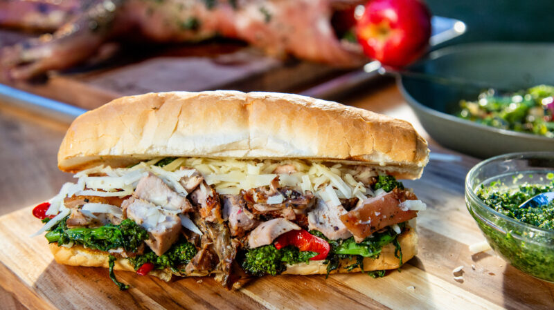 Andrew Zimmern Philly Pork Sandwich