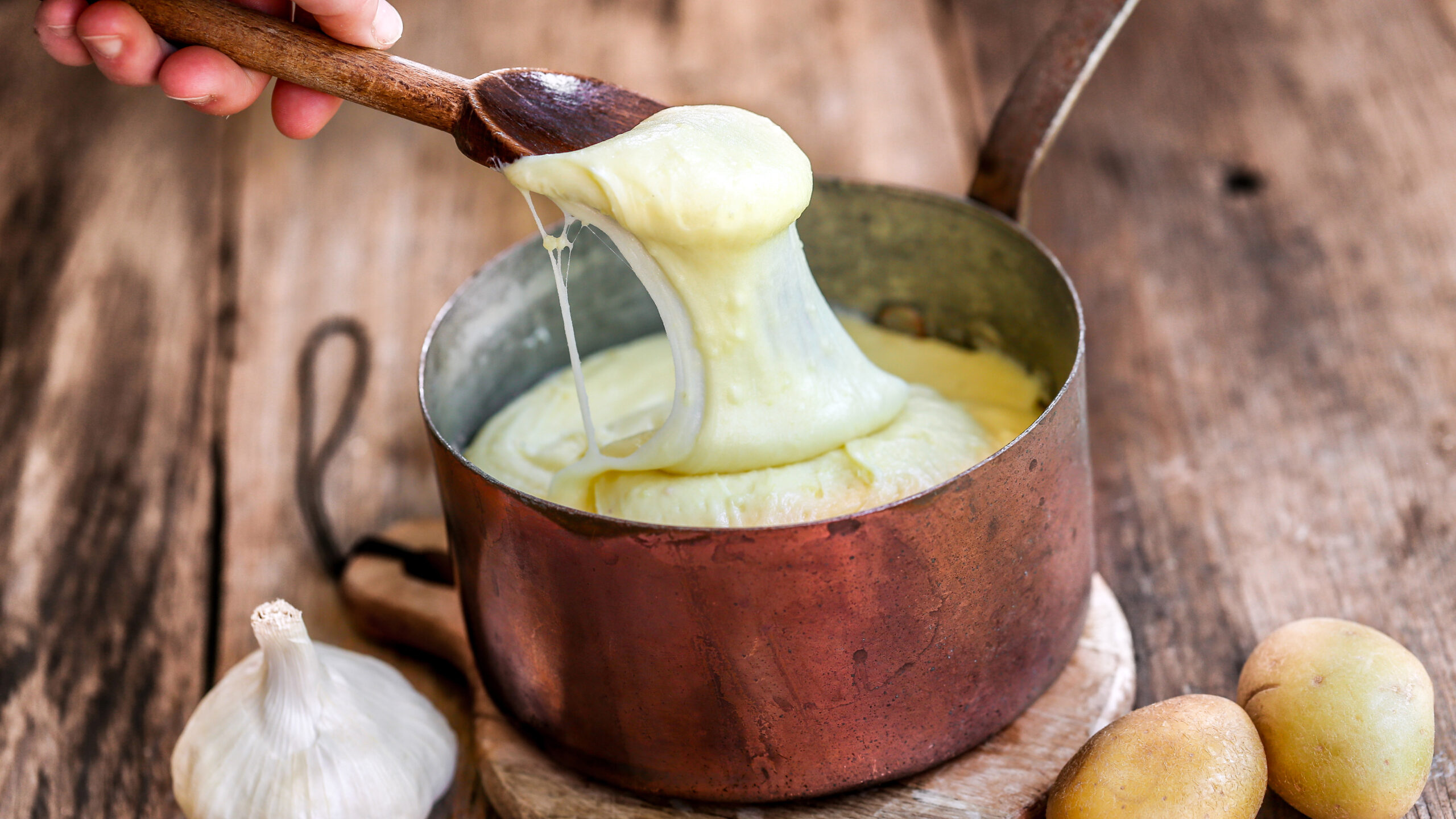 Aligot Potatoes - Andrew Zimmern