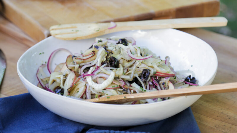 Andrew Zimmern Recipe Apple Fennel Onion Salad