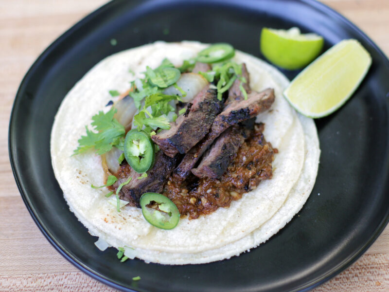 Andrew Zimmern Recipe Bison Skirt Steak Tacos