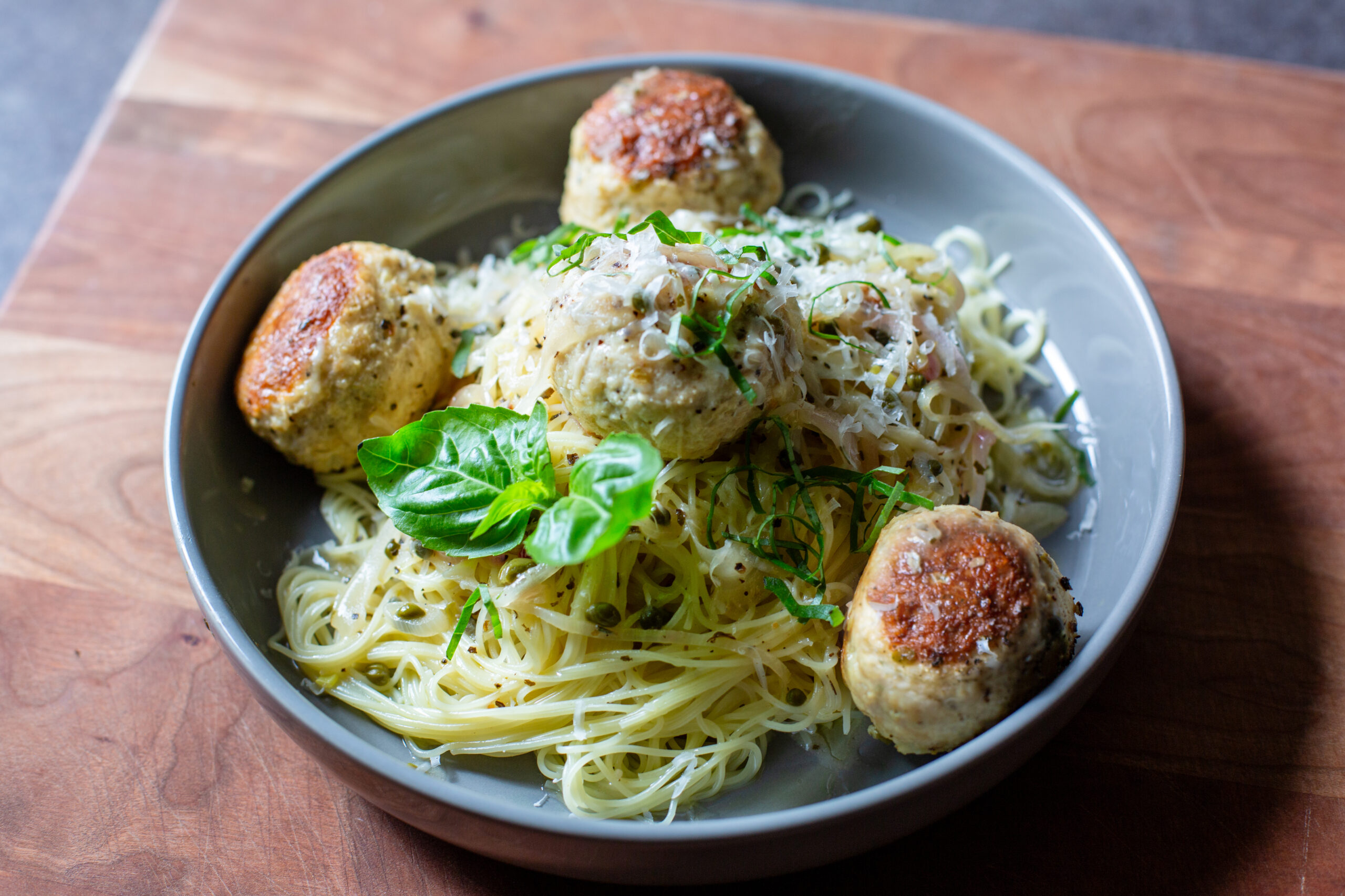 Chicken Piccata Meatballs - Andrew Zimmern