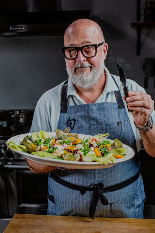 Andrew Zimmern makes a composed salad for Mother's Day. 