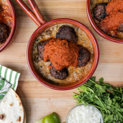 Andrew Zimmern Recipe Elk Meatballs Queso Fundido