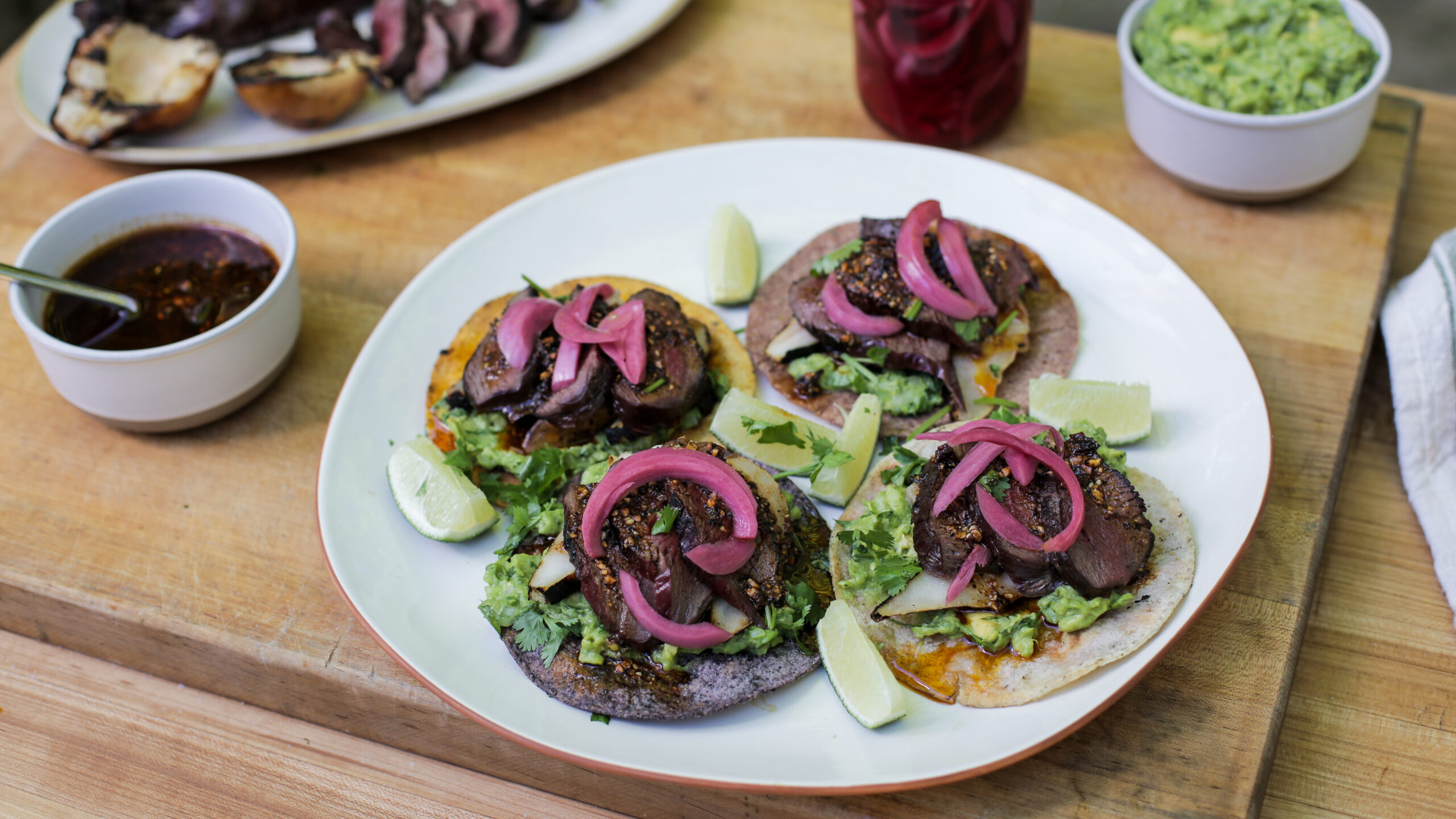 Elk Tostadas with Salsa Macha - Andrew Zimmern