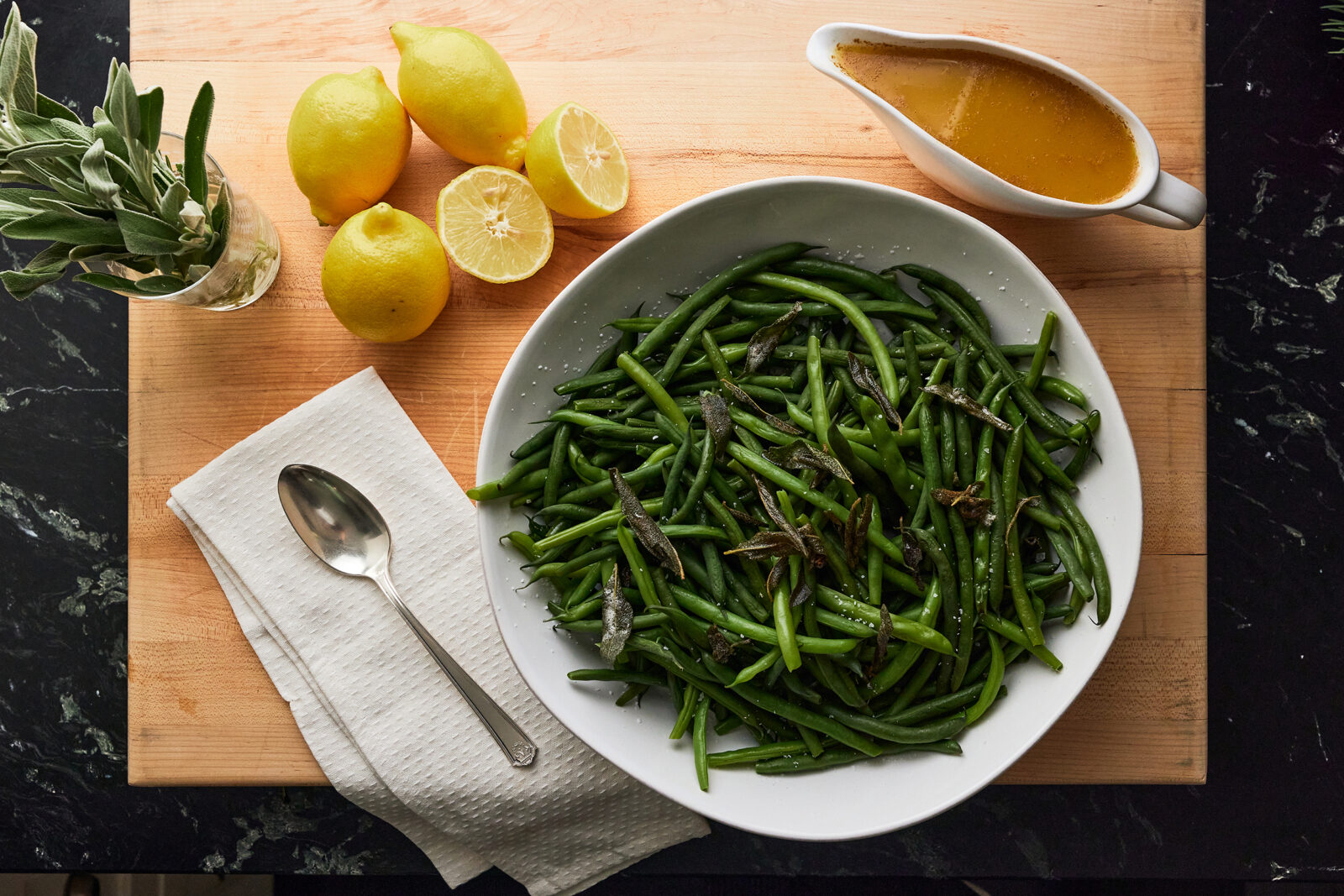 Green Beans with Brown Butter Sauce - Andrew Zimmern