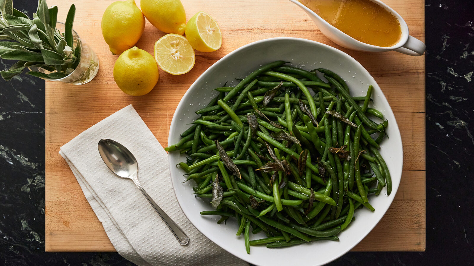 Andrew Zimmern Recipe Green Beans with Brown Butter Sauce