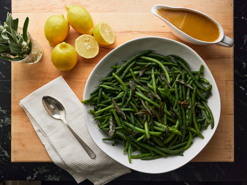 Andrew Zimmern Recipe Green Beans with Brown Butter Sauce