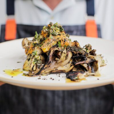 Andrew Zimmern Recipe Grilled Mushroom Salad