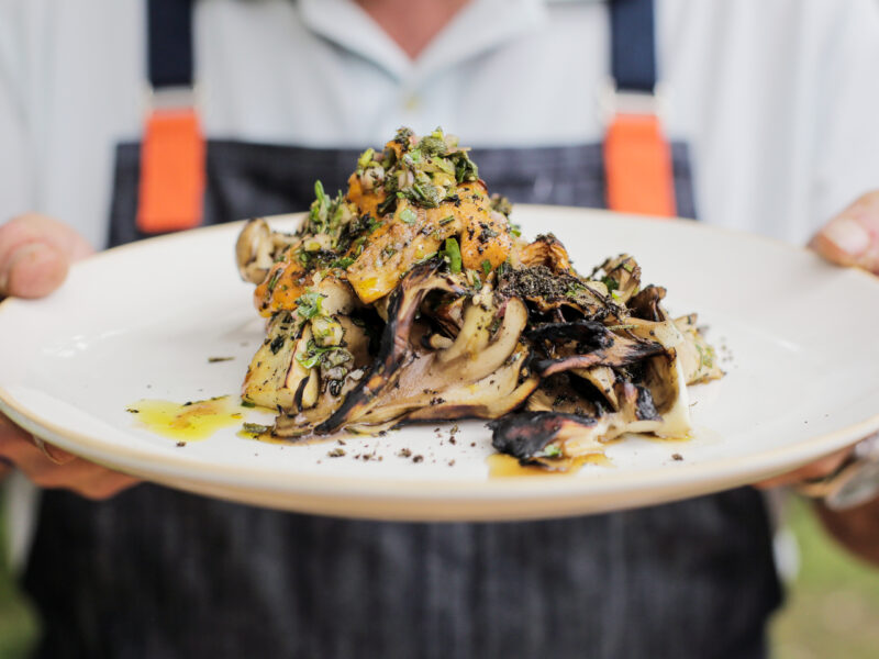 Andrew Zimmern Recipe Grilled Mushroom Salad