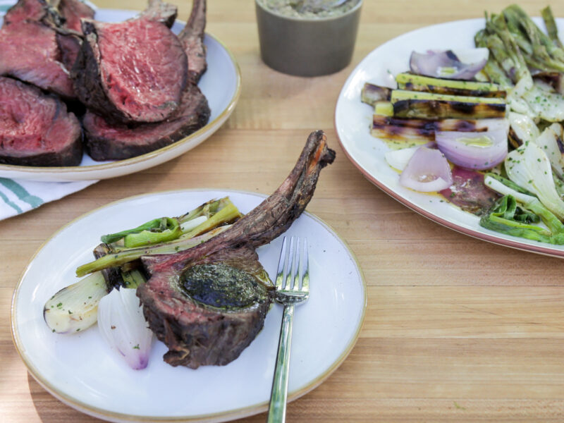 Andrew Zimmern Recipe Hay Smoked Elk Chops