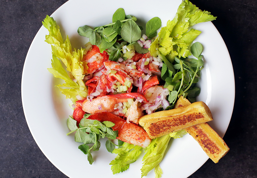 Andrew Zimmern Cooks Lobster Salad with BrownButter Vinaigrette