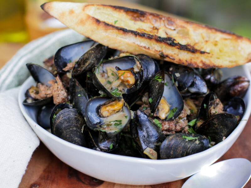 Andrew Zimmern Recipe Mussels Wild Boar