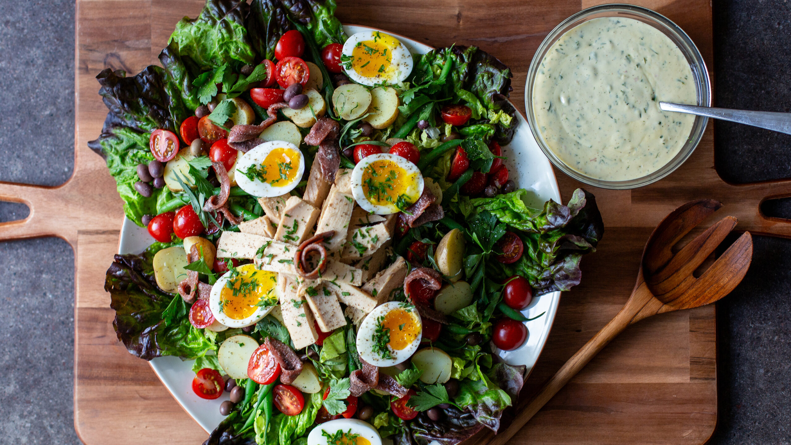 Tuna Nicoise Salad with French Vinaigrette - Andrew Zimmern