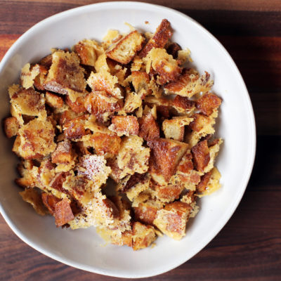 Andrew Zimmern Recipe Parmesan Croutons