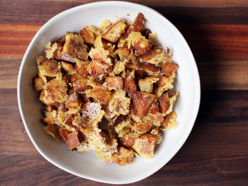 Andrew Zimmern Recipe Parmesan Croutons