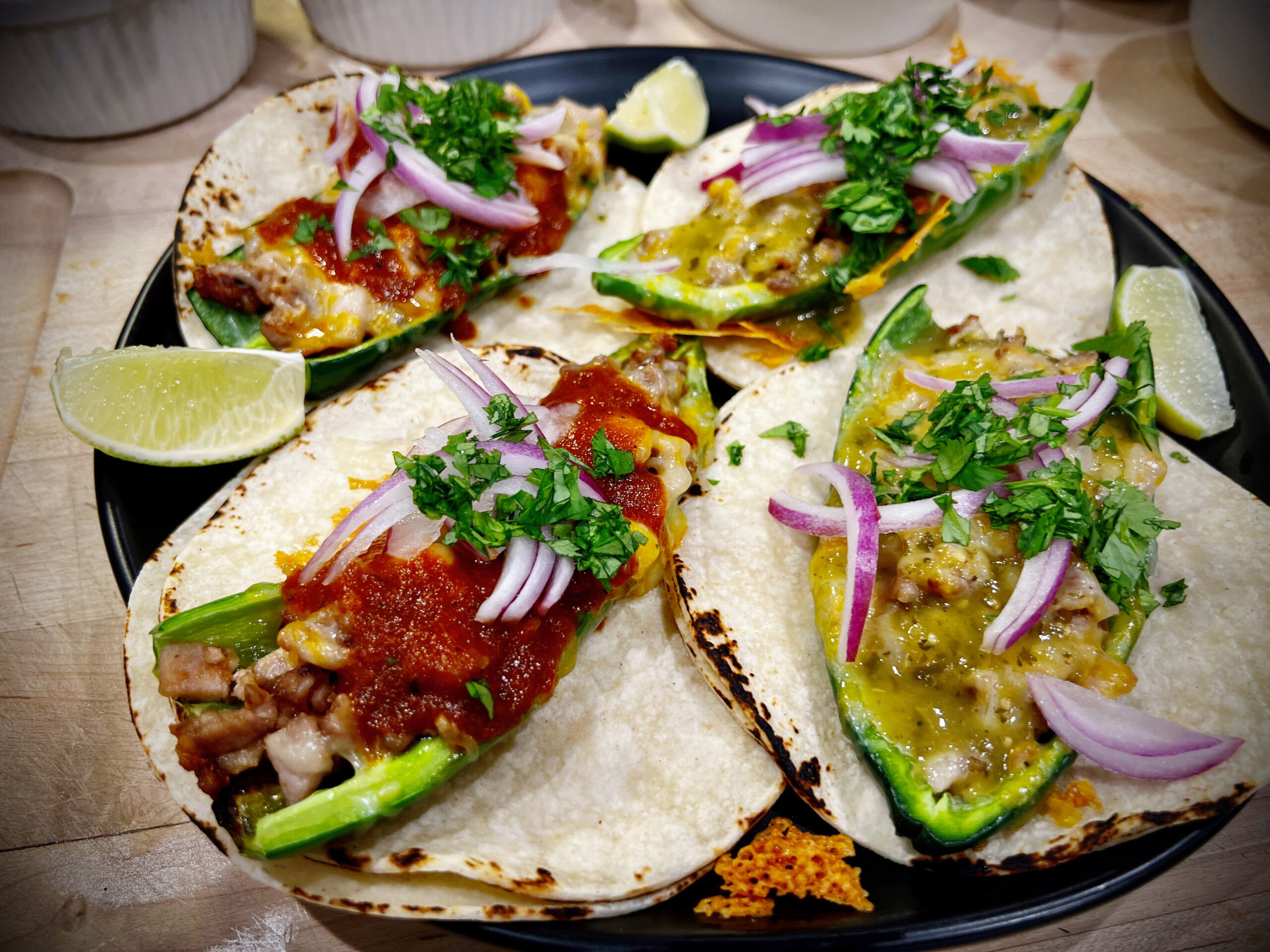 Stuffed Pepper Tacos - Andrew Zimmern