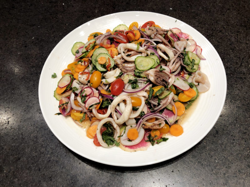 Andrew Zimmern Recipe Seared Calamari Salad