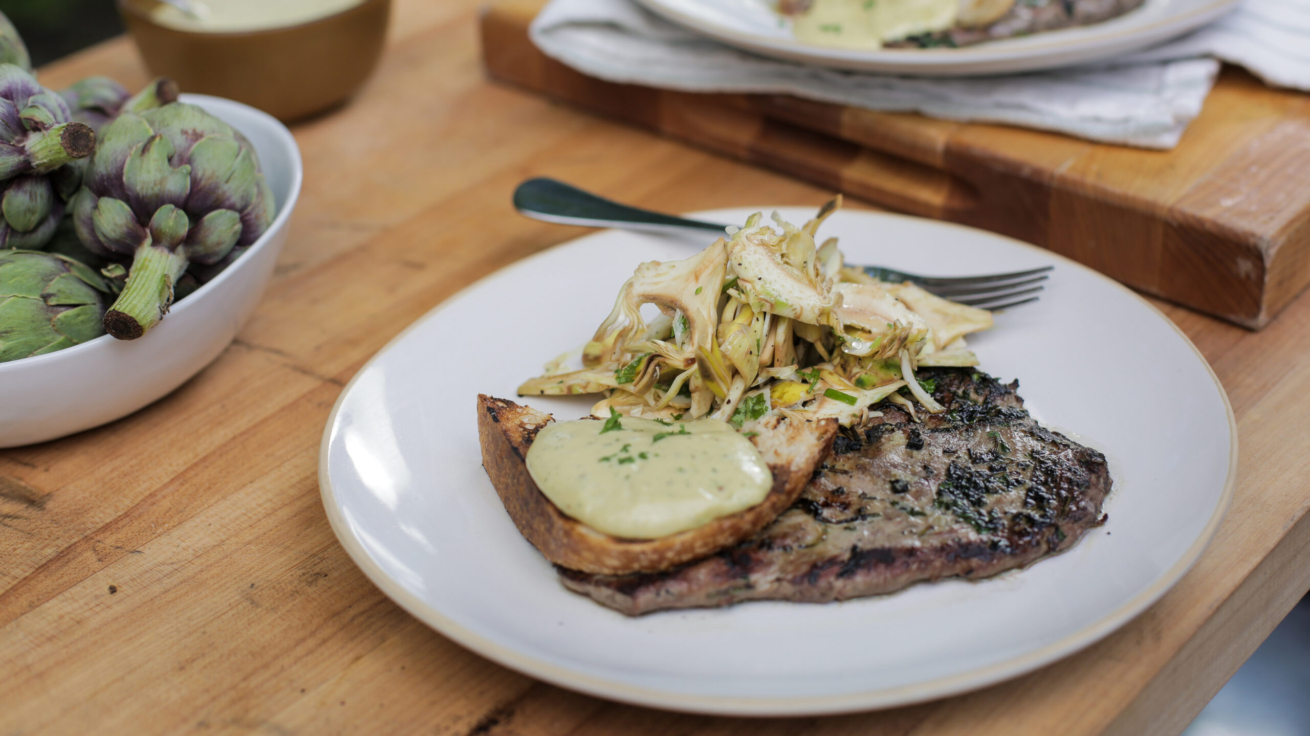 Grilled Venison Paillarde - Andrew Zimmern