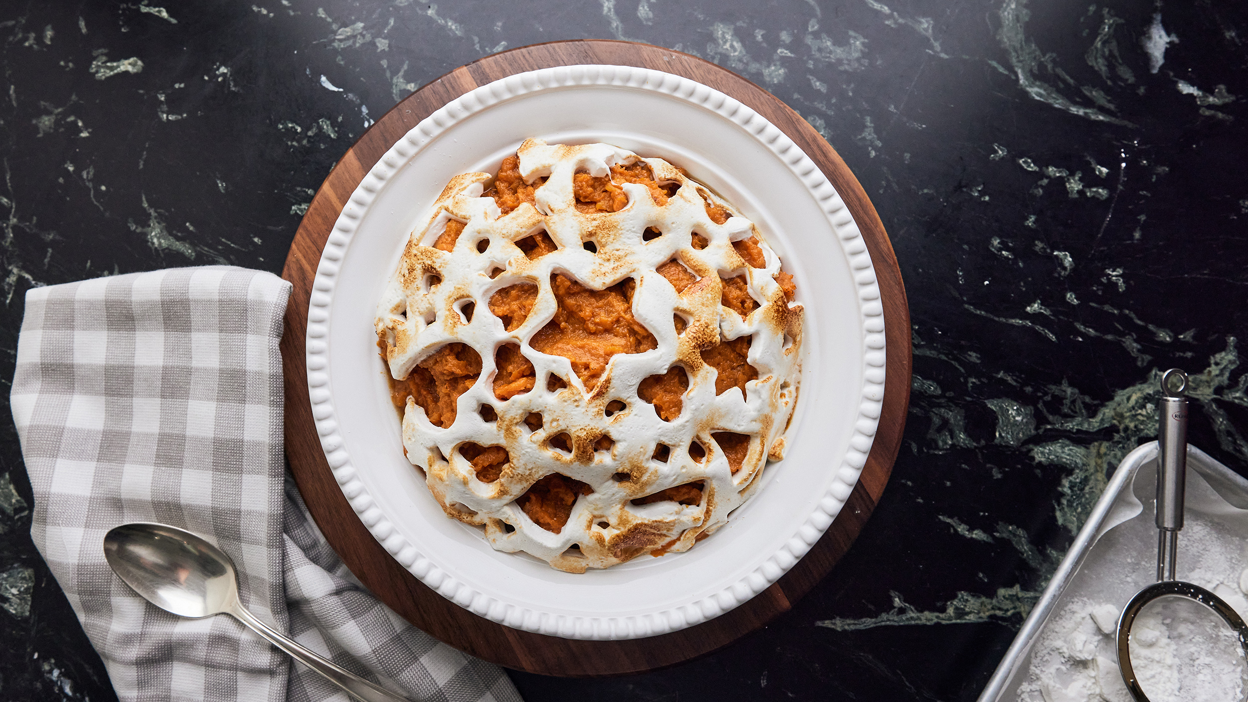 Whipped Sweet Potatoes with Smoked Brown Sugar &amp; Goat Butter - Andrew Zimmern