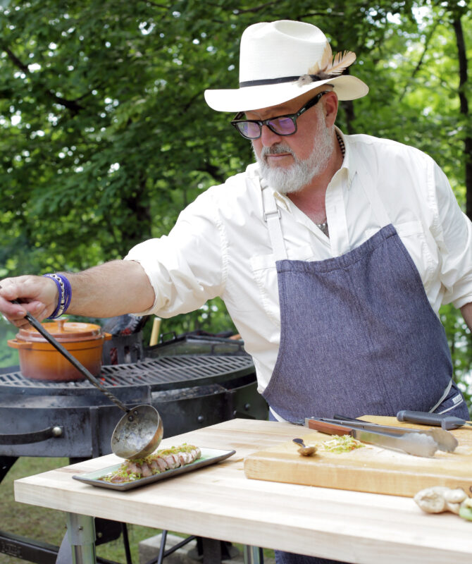 Andrew Zimmern makes duck tataki on Wild Game Kitchen