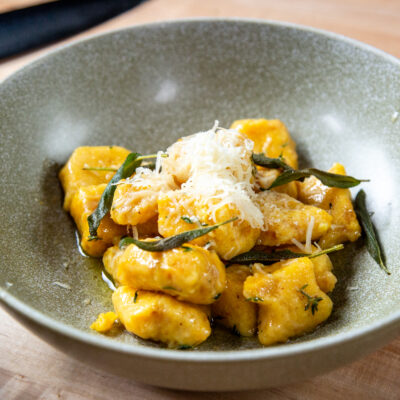 Andrew Zimmern recipe squash gnocchi