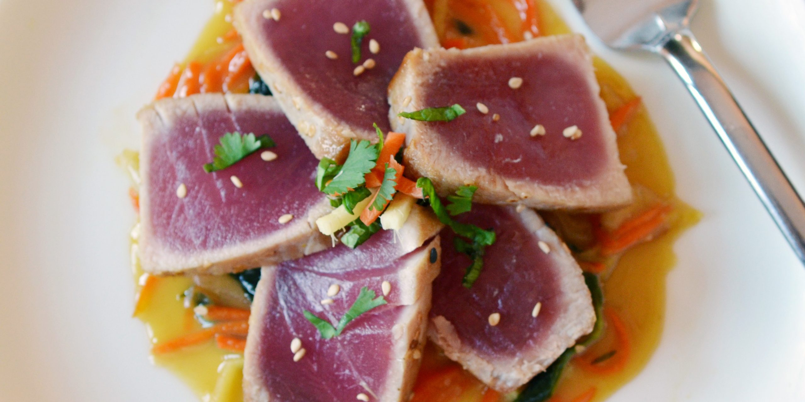 Seared Ahi Tuna with Coconut Curry - Andrew Zimmern