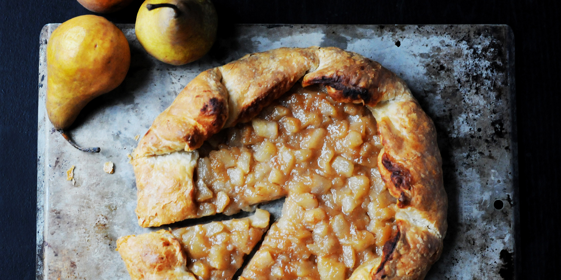Caramel Pear Galette - Andrew Zimmern