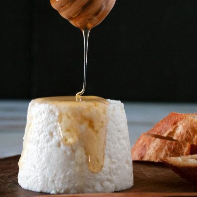 Andrew-Zimmern's-Goat-Cheese-with-Honey