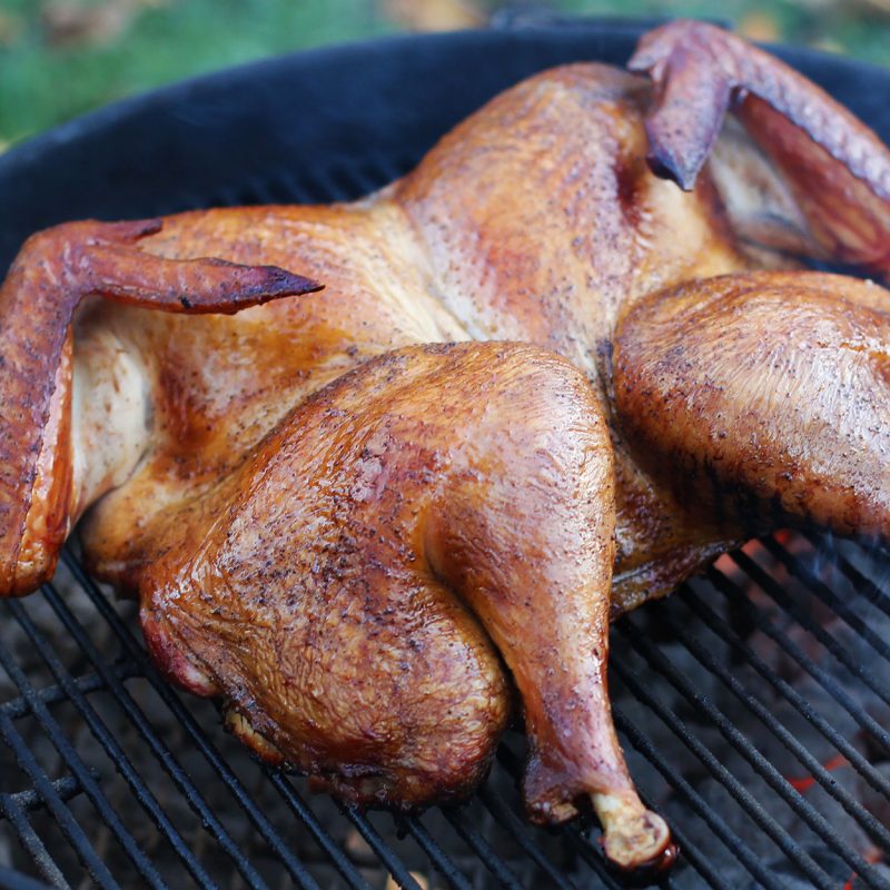 Andrew Zimmern's Grilled spatchcocked turkey