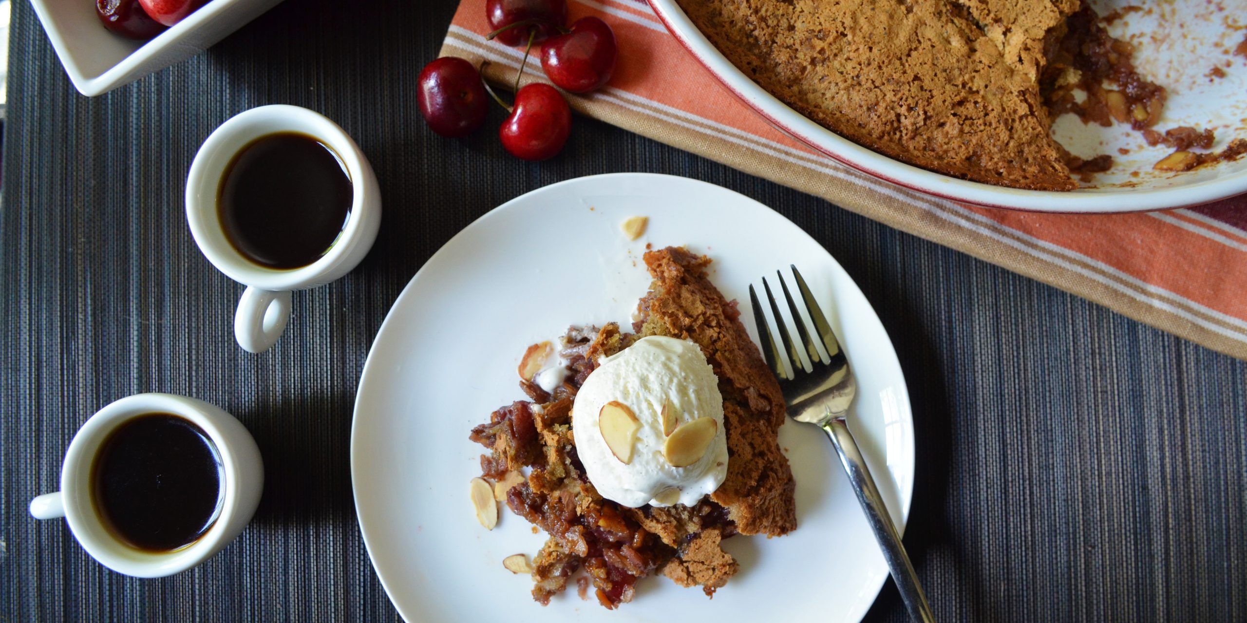 Huguenot Torte with Cherries - Andrew Zimmern