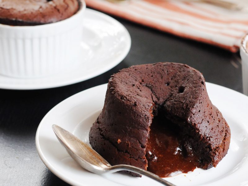 Andrew Zimmern's Molten Chocolate Souffle Cake