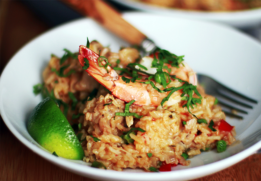 Andrew Zimmern Cooks: Caribbean Asopao with Chicken & Shrimp - Andrew Zimmern