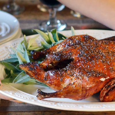 Andrew Zimmern's Roasted Duck with Caraway