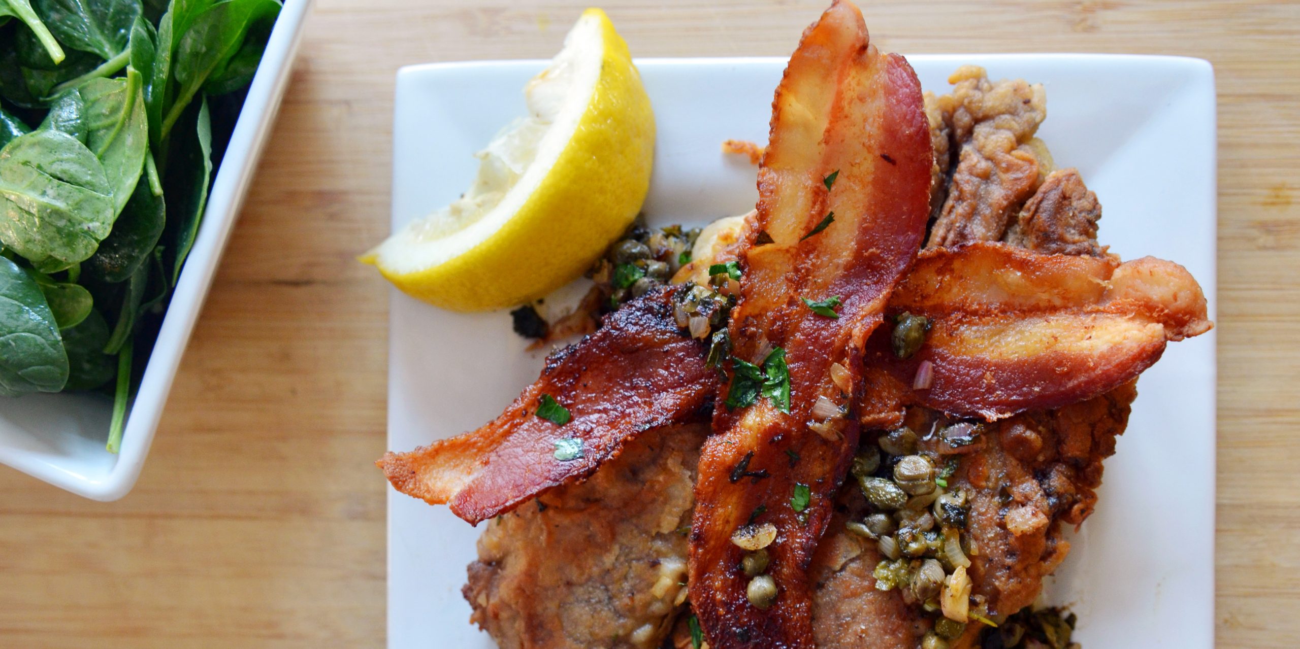 Shad Roe with Bacon & Capers - Andrew Zimmern