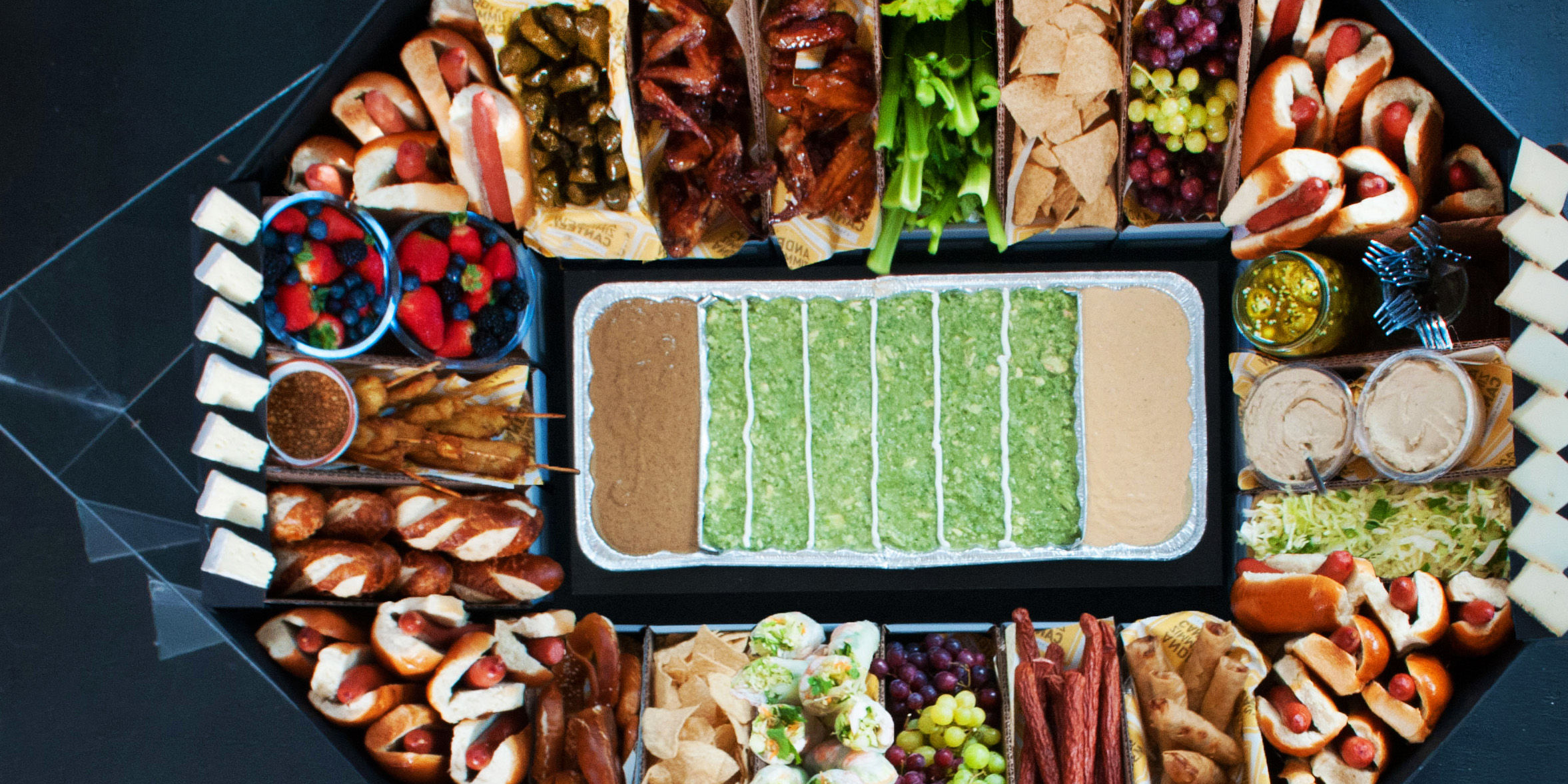 Super Bowl Party Food Idea: How to Build a Snackadium!